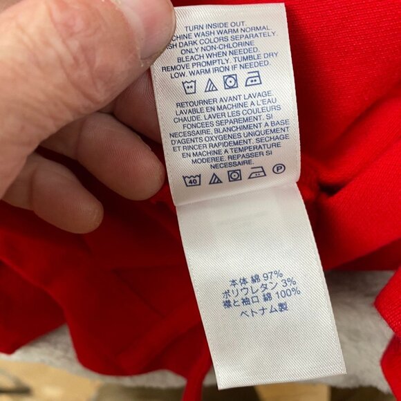 Land's End Mens Polo Shirt XL Red Vintage Short Sleeve TRaditional Fit Casual - Picture 8 of 10